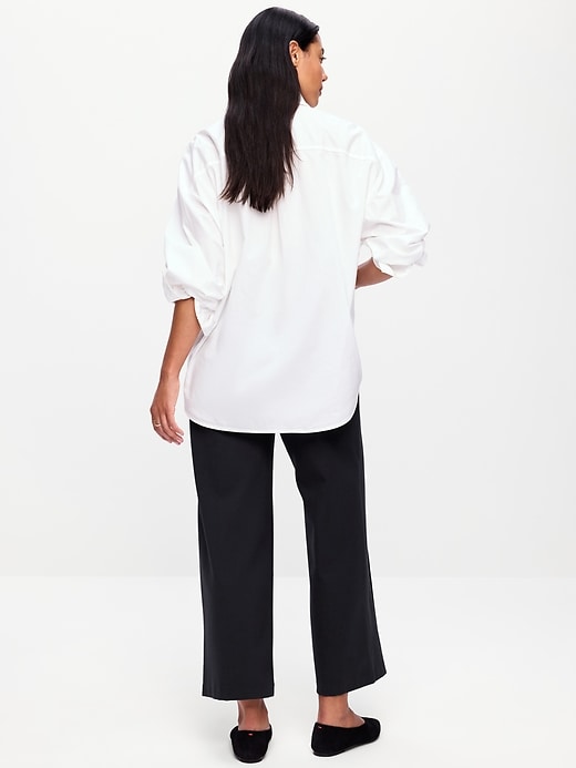 Image number 3 showing, Maternity Full-Panel Stevie Wide-Leg Pants