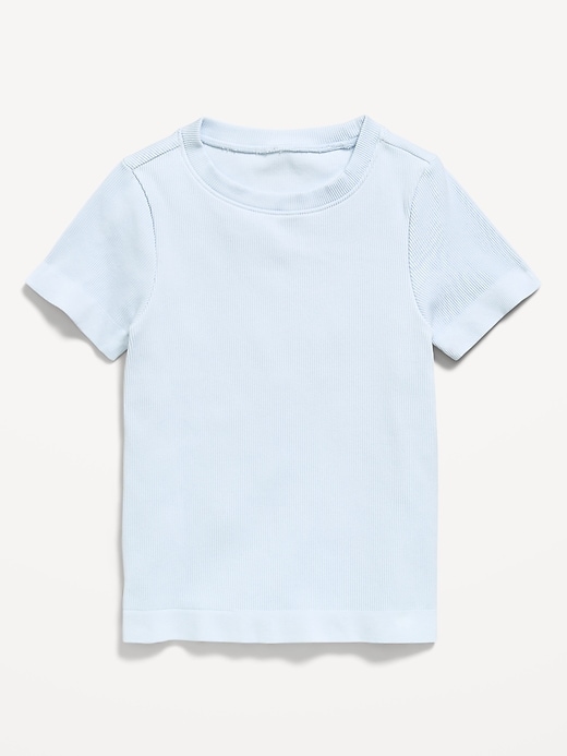 Image number 2 showing, Fitted Seamless Ribbed Performance Top for Girls