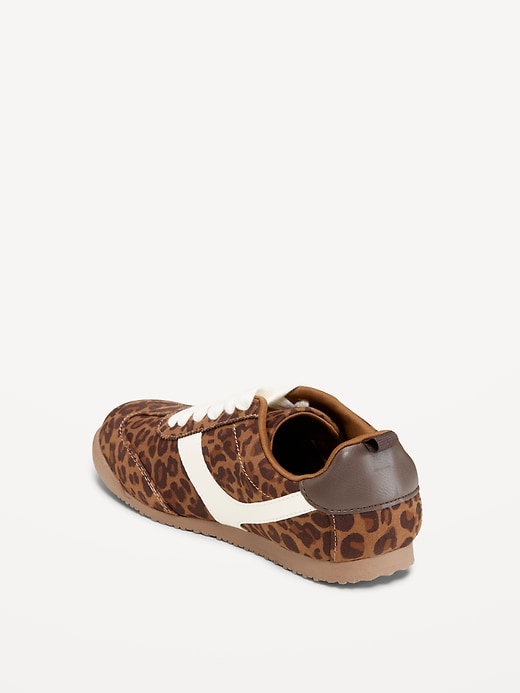 Image number 4 showing, Faux-Suede Lace-Up Sneakers for Girls