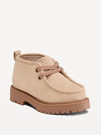 Image number 1 showing, Faux-Suede Derby Boots for Toddler