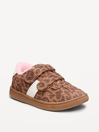 Image number 1 showing, Double Secure-Strap Faux-Suede Sneakers for Toddler Girls