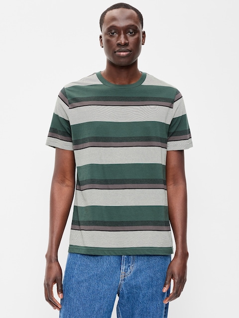 Crew-Neck Striped T-Shirt