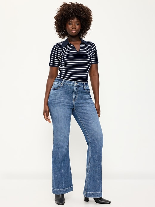 Image number 4 showing, High-Waisted Flare Jeans