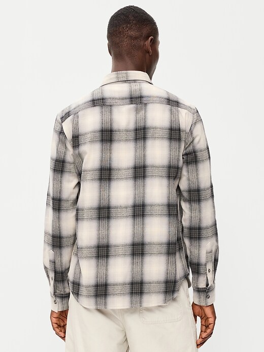 Image number 2 showing, Relaxed Long-Sleeve Plaid Flannel Pocket Shirt
