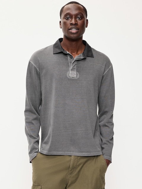 Long-Sleeve Rugby Polo