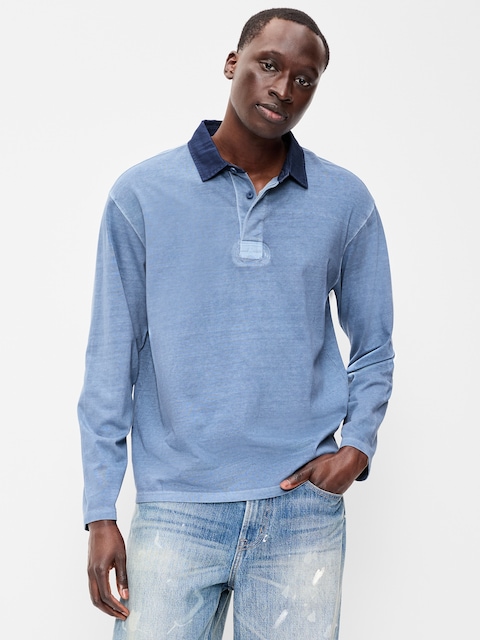 Long-Sleeve Rugby Polo