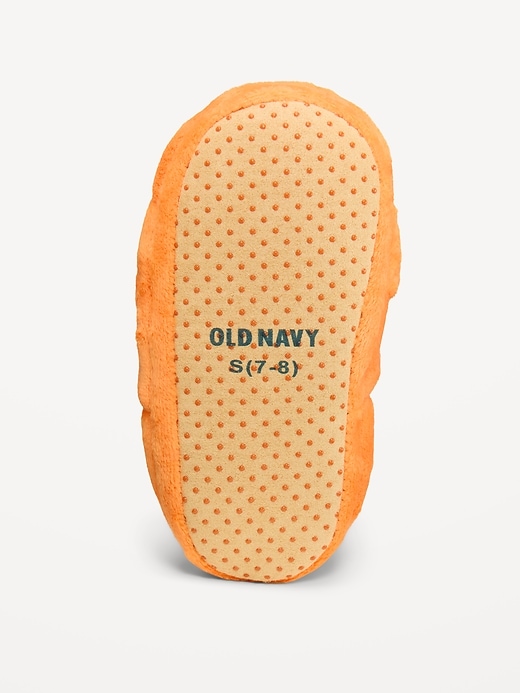 Image number 4 showing, Velour Pumpkin Slippers for Toddler