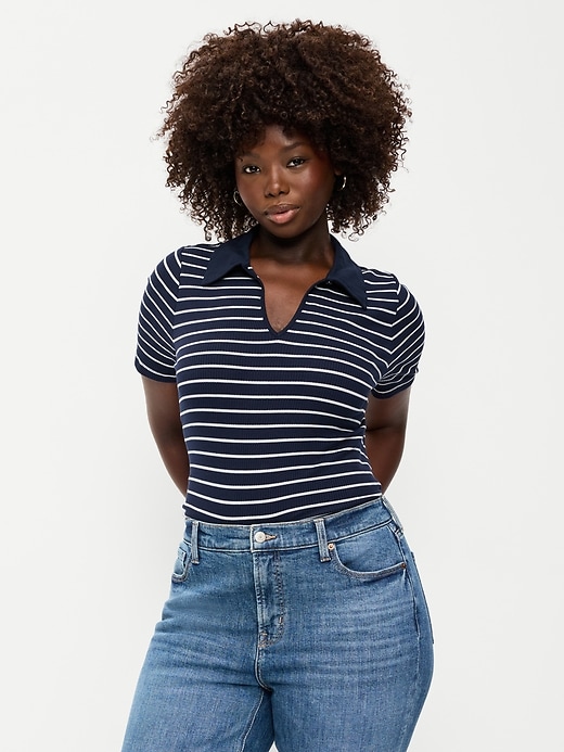 Image number 5 showing, Keyhole Polo Top