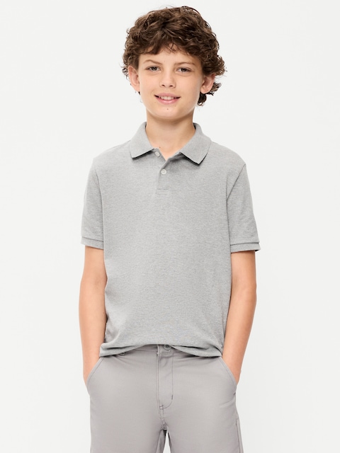 School Uniform Pique Polo Shirt for Boys
