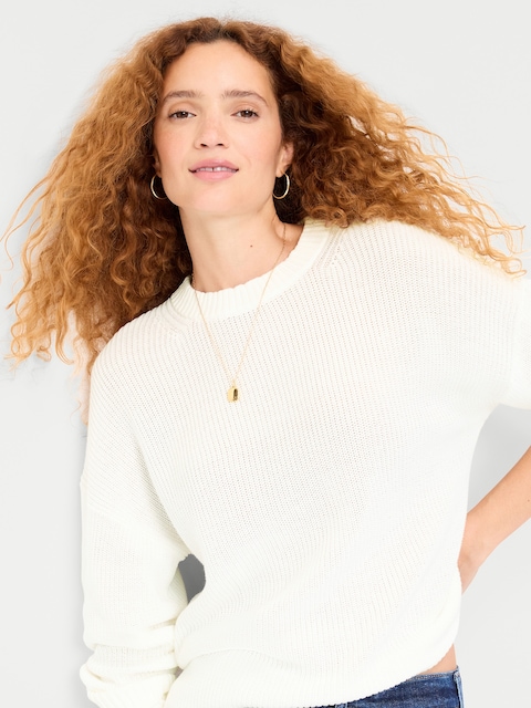 Seaside Cotton Shaker Oversized Tunic Sweater