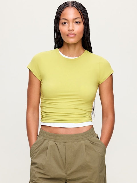 StudioSmooth Short-Sleeve Base Layer Top