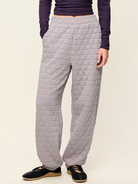 PANTALON EN MOLLETON RAFFINÉ MATELASSÉ