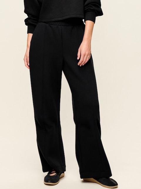 High-Waisted Bounce Fleece Wide-Leg Sweatpants