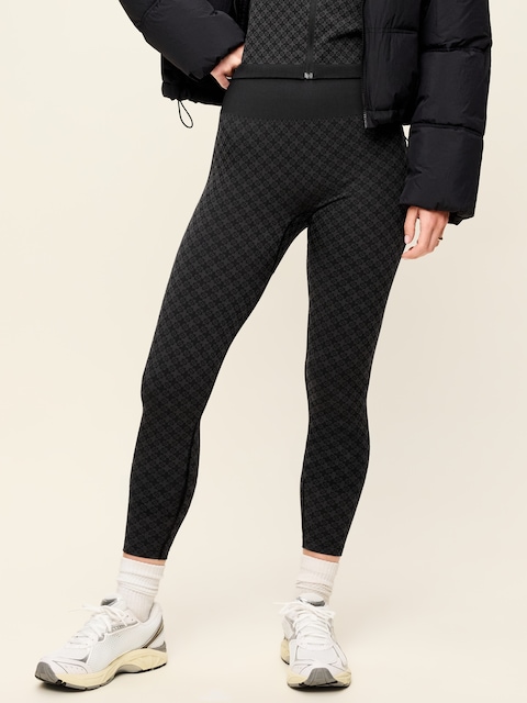 LEGGING EN JACQUARD SANS COUTURES À TAILLE HAUTE