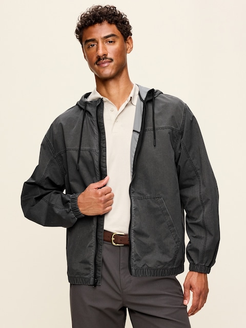 Oversized Washed Utility Jacket