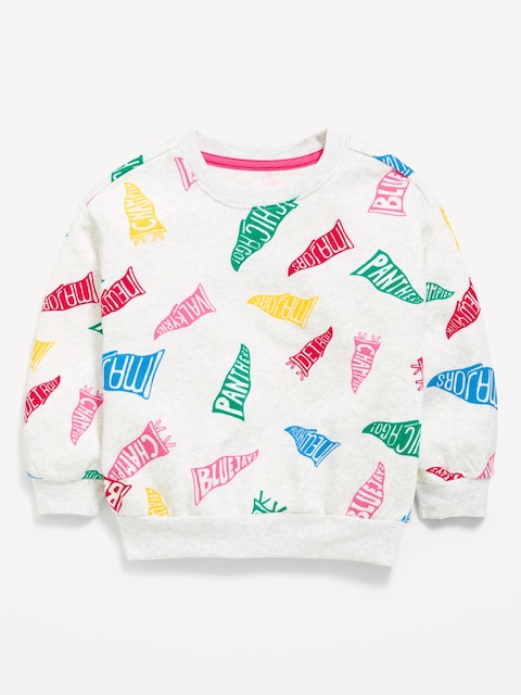 Long-Sleeve Logo Graphic Sweatshirt for Toddler Girls