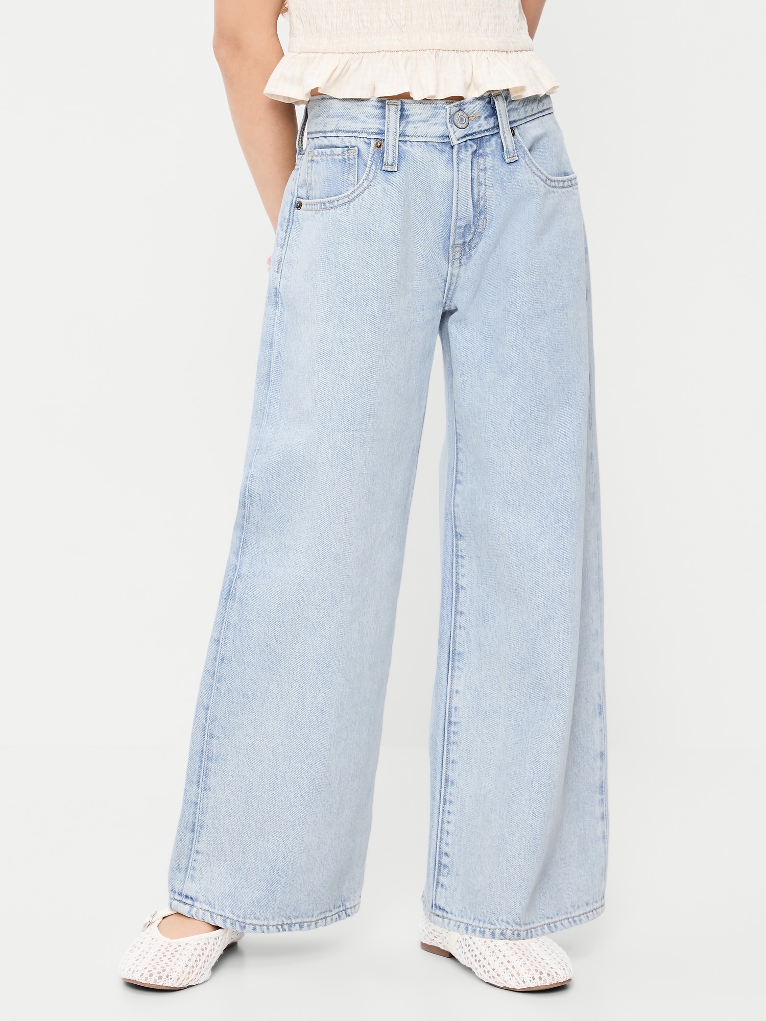 Super Baggy Wide-Leg Jeans for Girls