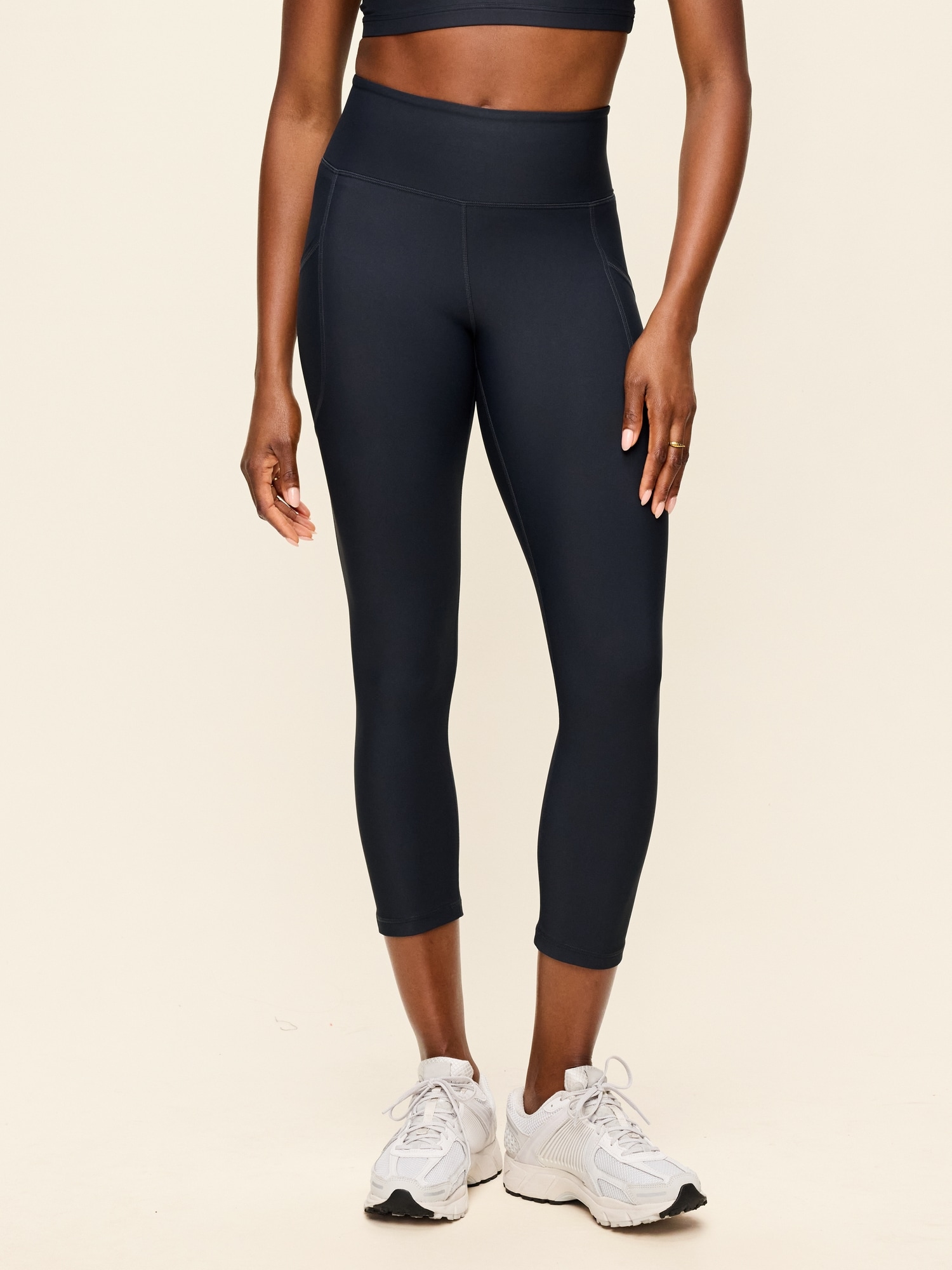 High-Waisted PowerSoft Crop Pocket Leggings