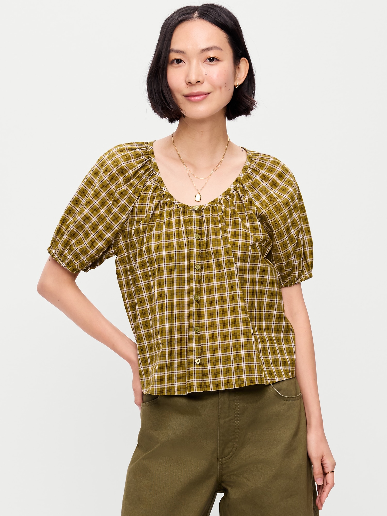 Airy Button-Down Top
