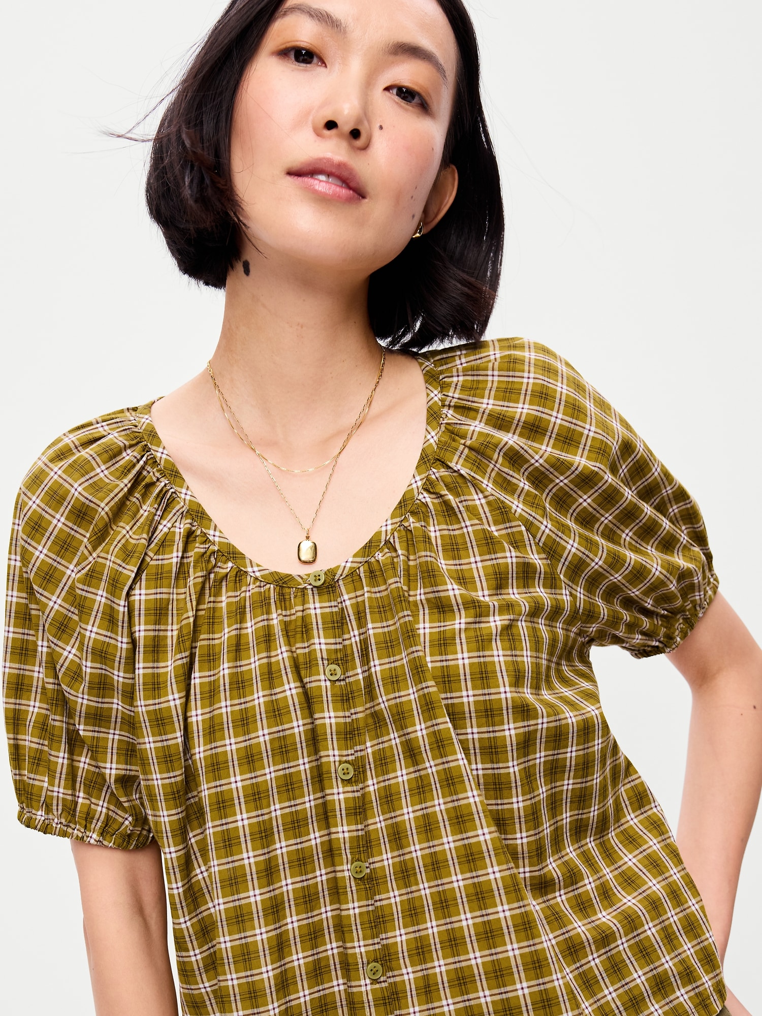 Airy Button-Down Top