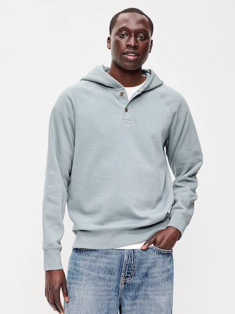 Henley Pullover Hoodie