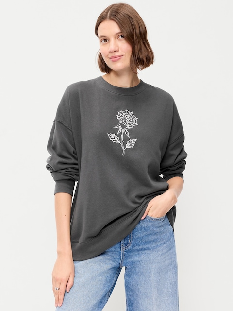 SoComfy Oversized Crew-Neck Sweatshirt
