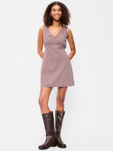 ROBE TRAPÈZE COURTE SANS MANCHES