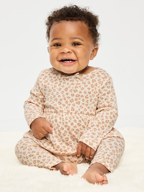 Long-Sleeve Pointelle-Knit Top and Pants Set for Baby