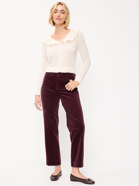 High-Waisted Pixie Straight Pants