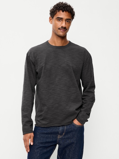 T-SHIRT À MANCHES LONGUES EN TRICOT FLAMMÉ
