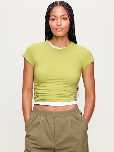 StudioSmooth Short-Sleeve Base Layer Top