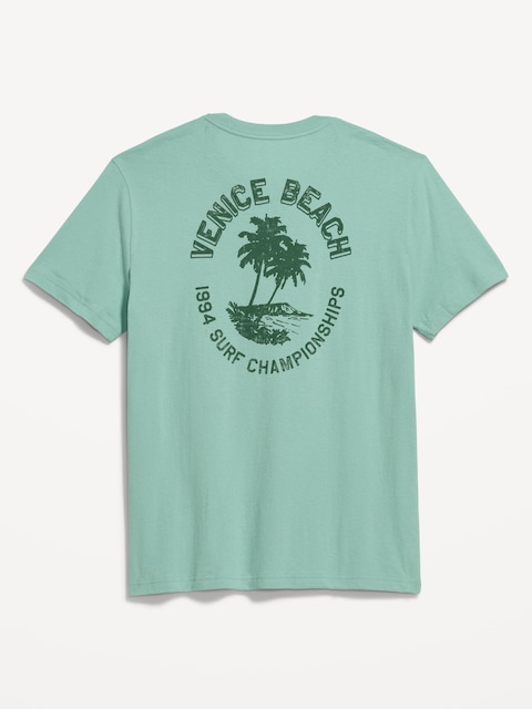 Soft-Washed Crew-Neck Graphic T-Shirt