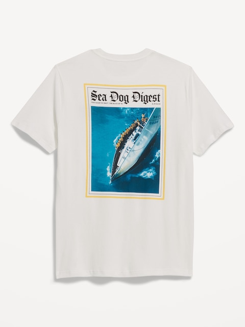 Soft-Washed Crew-Neck Graphic T-Shirt