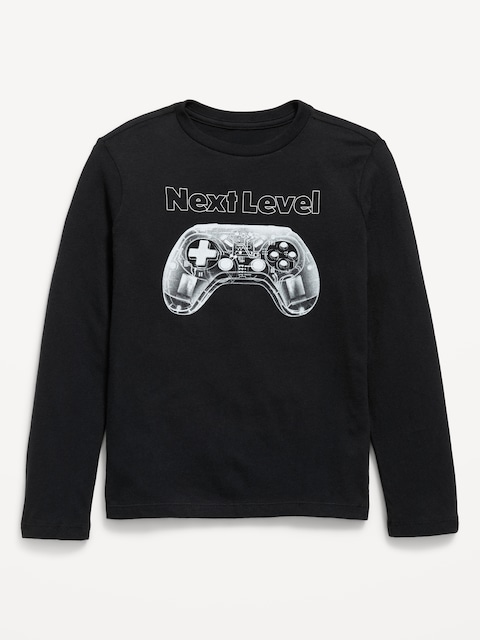 Long-Sleeve Graphic T-Shirt for Boys