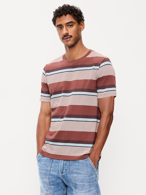 Crew-Neck Striped T-Shirt