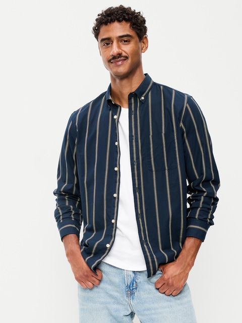 CHEMISE PASSE-PARTOUT COUPE CLASSIQUE EN POPELINE À RAYURES
