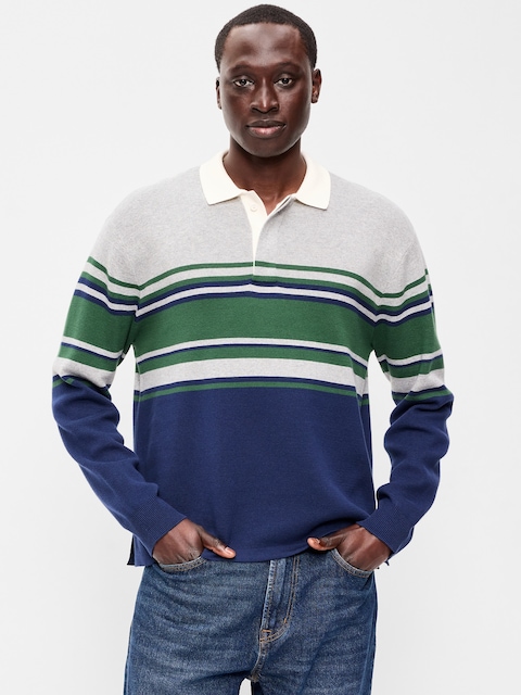 Long-Sleeve Rugby Polo
