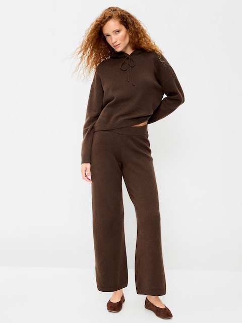 PANTALON EN COTON OUATÉ JAMBE LARGE SOSOFT