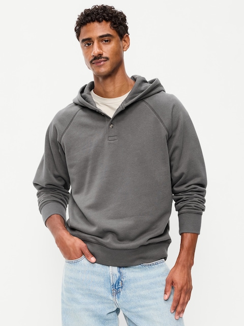 Henley Pullover Hoodie