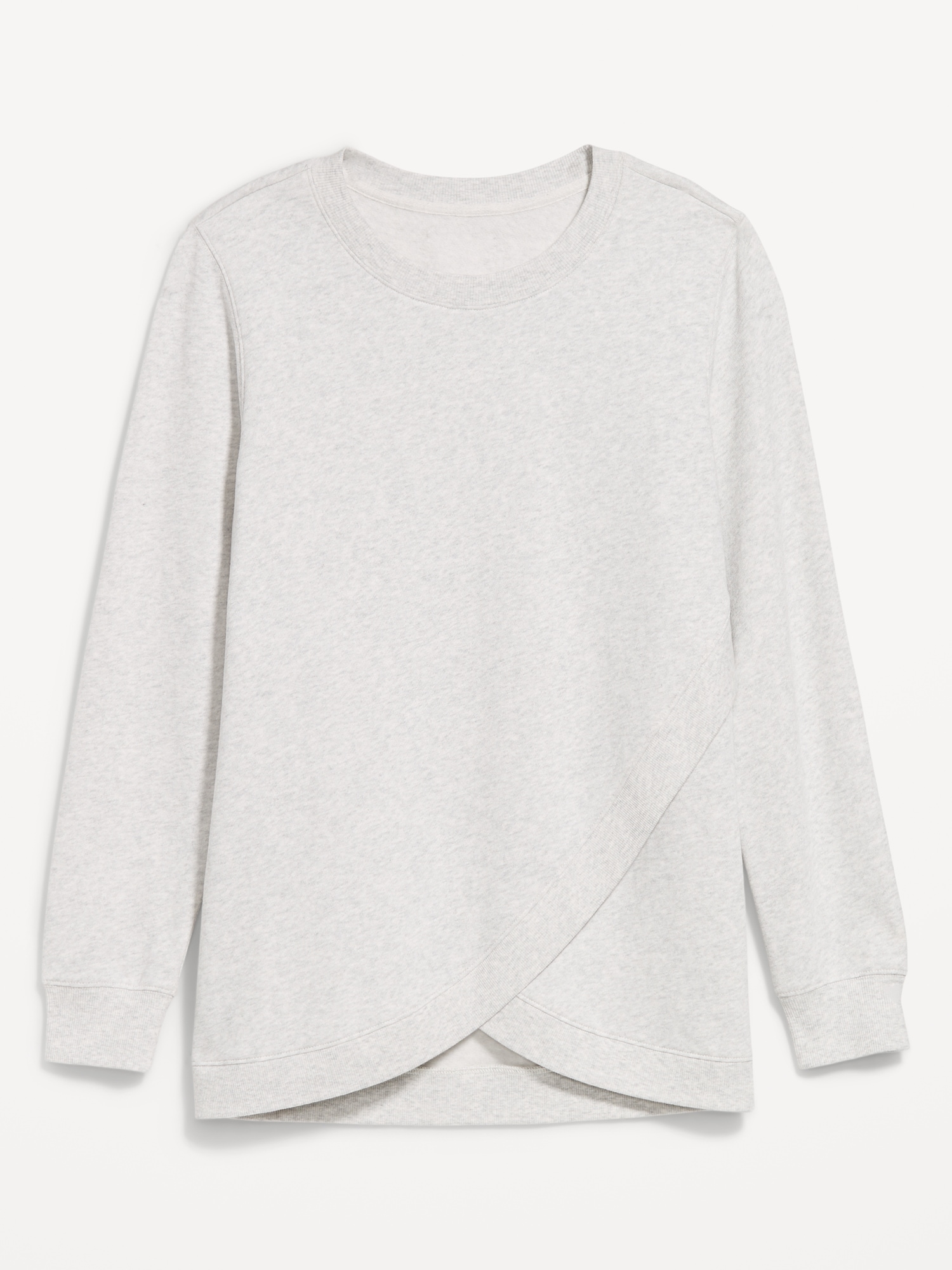 Maternity  SoComfy Crossover Nursing Tunic Sweatshirt