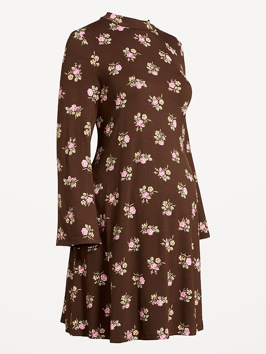 Maternity Mock-Neck Swing Mini Dress | Old Navy