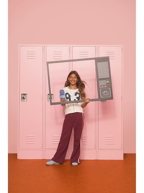 Super Baggy Wide-Leg Retro Sweatpants for Girls