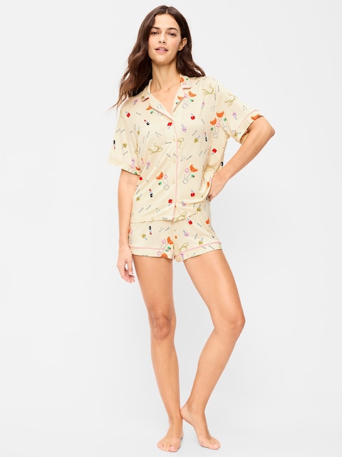 Sunday Sleep Knit Jersey Short Set