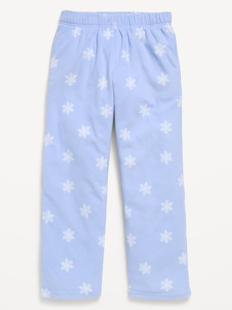 PANTALON DE PYJAMA EN MICROMOLLETON À MOTIF POUR FILLE