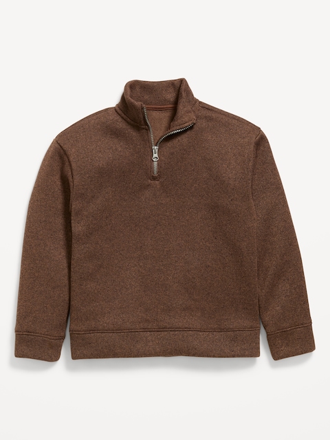 Sweater-Fleece Quarter-Zip for Boys