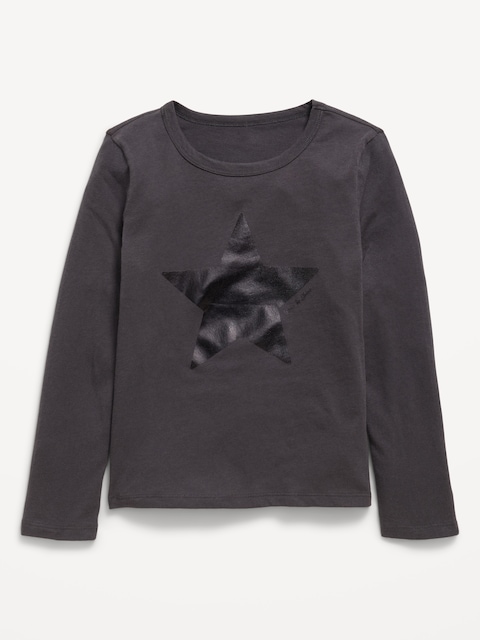 T-SHIRT À MANCHES LONGUES ET À IMPRIMÉ POUR FILLE