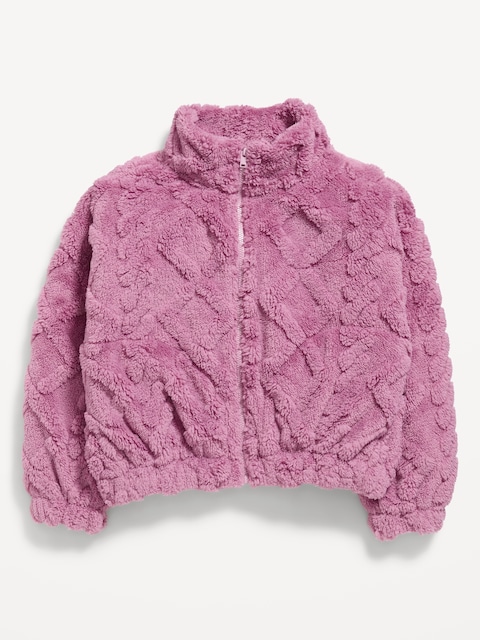 Oversized Sherpa Jacket for Girls