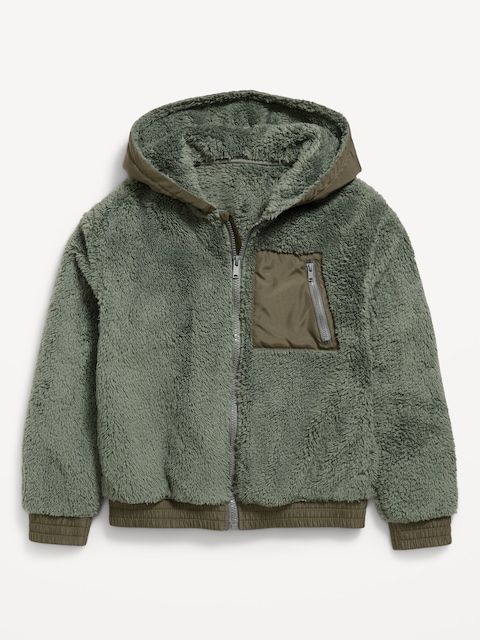 Sherpa Full-Zip Utility Jacket for Boys
