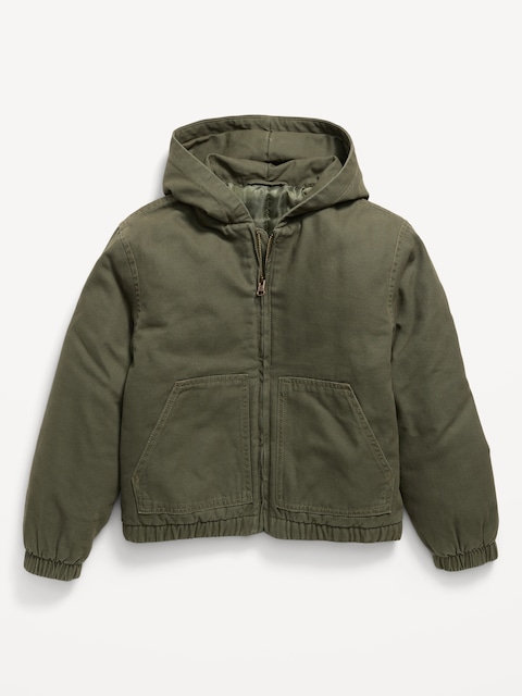VESTE À CAPUCHON EN TOILE POUR GARÇON