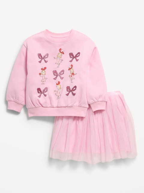 Dr. Seuss™ Grinch Sweatshirt & Tutu Skirt Set for Toddler Girls